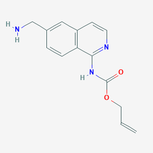 Allyl 6-(aminomethyl)isoquinolin-1-ylcarbamate