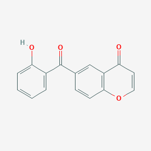 molecular formula C16H10O4 B11856789 6-(2-Hydroxybenzoyl)-4H-1-benzopyran-4-one CAS No. 918306-93-1