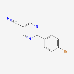 2-(4-Bromophenyl)pyrimidine-5-carbonitrile