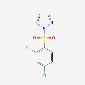 molecular formula C9H6Cl2N2O2S B1185681 1-[(2,4-dichlorophenyl)sulfonyl]-1H-pyrazole 