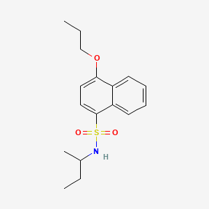molecular formula C17H23NO3S B1185684 N-(sec-butyl)-4-propoxy-1-naphthalenesulfonamide 