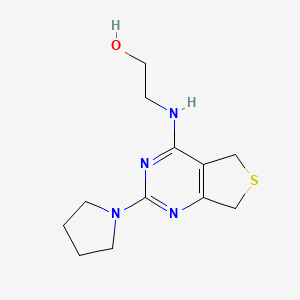 2-((2-(Pyrrolidin-1-yl)-5,7-dihydrothieno[3,4-d]pyrimidin-4-yl)amino)ethanol