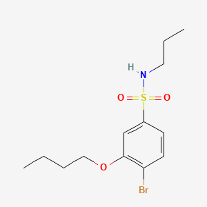 molecular formula C13H20BrNO3S B1185690 4-bromo-3-butoxy-N-propylbenzenesulfonamide 