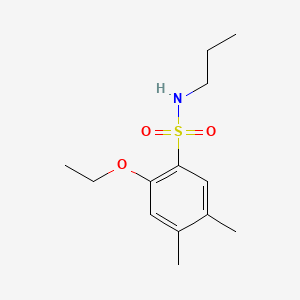 molecular formula C13H21NO3S B1185692 2-ethoxy-4,5-dimethyl-N-propylbenzenesulfonamide 