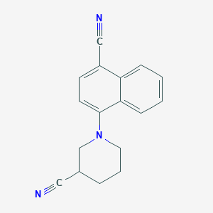 3-Piperidinecarbonitrile, 1-(4-cyano-1-naphthalenyl)-