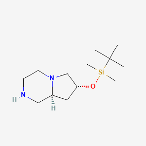 (7R,8aS)-7-((tert-butyldimethylsilyl)oxy)octahydropyrrolo[1,2-a]pyrazine