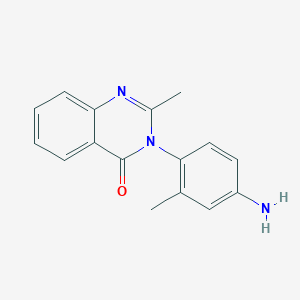 molecular formula C16H15N3O B11856938 3-(4-Amino-2-methylphenyl)-2-methylquinazolin-4(3H)-one CAS No. 4309-28-8