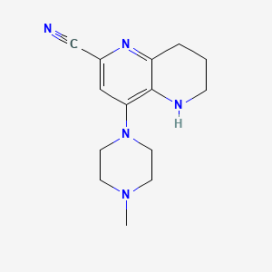 4-(4-Methylpiperazin-1-yl)-5,6,7,8-tetrahydro-1,5-naphthyridine-2-carbonitrile