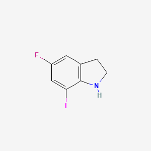 molecular formula C8H7FIN B11856950 5-Fluoro-7-iodoindoline 