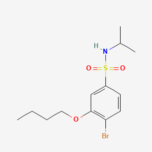molecular formula C13H20BrNO3S B1185699 4-bromo-3-butoxy-N-isopropylbenzenesulfonamide 