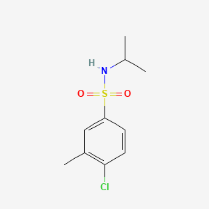 molecular formula C10H14ClNO2S B1185700 4-chloro-N-isopropyl-3-methylbenzenesulfonamide 