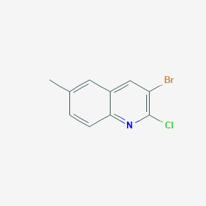 3-Bromo-2-chloro-6-methylquinoline