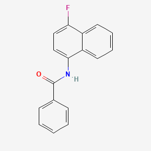 molecular formula C17H12FNO B11857015 N-(4-fluoronaphthalen-1-yl)benzamide 