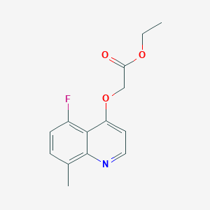 Ethyl 2-((5-fluoro-8-methylquinolin-4-yl)oxy)acetate