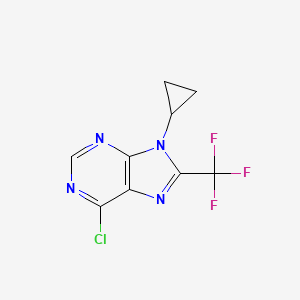 6-Chloro-9-cyclopropyl-8-(trifluoromethyl)-9H-purine