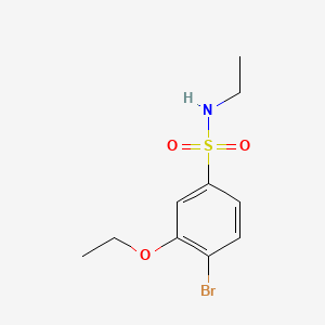 molecular formula C10H14BrNO3S B1185709 4-bromo-3-ethoxy-N-ethylbenzenesulfonamide 
