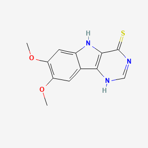 7,8-Dimethoxy-3H-pyrimido[5,4-b]indole-4(5H)-thione