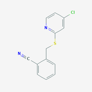 2-(((4-Chloropyridin-2-yl)thio)methyl)benzonitrile