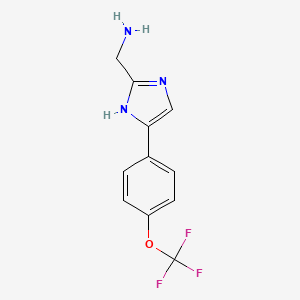 (5-(4-(Trifluoromethoxy)phenyl)-1H-imidazol-2-yl)methanamine