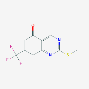 2-(Methylthio)-7-(trifluoromethyl)-7,8-dihydroquinazolin-5(6H)-one