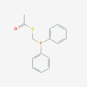 molecular formula C15H15OPS B118573 Ethanethioic acid, S-[(diphenylphosphino)methyl] ester CAS No. 324753-11-9