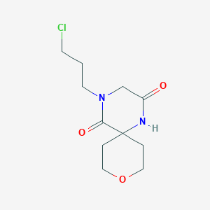 4-(3-Chloropropyl)-9-oxa-1,4-diazaspiro[5.5]undecane-2,5-dione