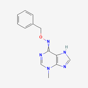 molecular formula C13H13N5O B11857339 N-(Benzyloxy)-3-methyl-3H-purin-6-amine CAS No. 76227-28-6