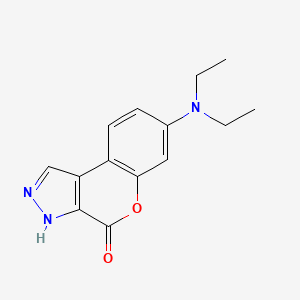 7-(Diethylamino)chromeno[3,4-c]pyrazol-4(3H)-one