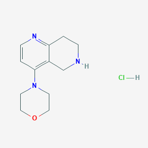 4-(5,6,7,8-Tetrahydro-1,6-naphthyridin-4-yl)morpholine hydrochloride