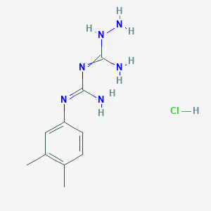 N-(N-(3,4-Dimethylphenyl)carbamimidoyl)hydrazinecarboximidamide hydrochloride