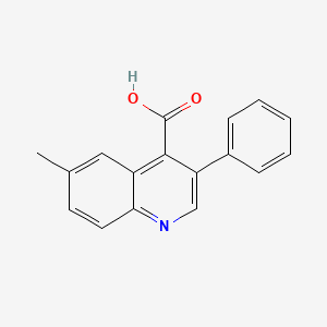 6-Methyl-3-phenylquinoline-4-carboxylic acid