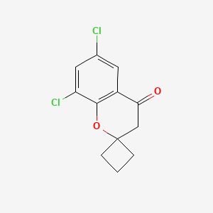 molecular formula C12H10Cl2O2 B11857431 6,8-Dichlorospiro[chroman-2,1'-cyclobutan]-4-one CAS No. 1169847-93-1