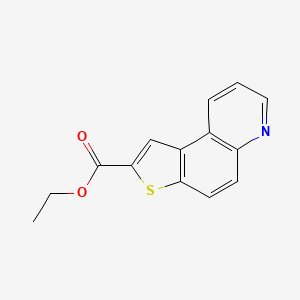 molecular formula C14H11NO2S B11857445 Ethyl thieno[3,2-f]quinoline-2-carboxylate 