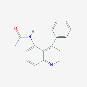 molecular formula C17H14N2O B11857458 N-(4-Phenylquinolin-5-yl)acetamide CAS No. 144630-80-8