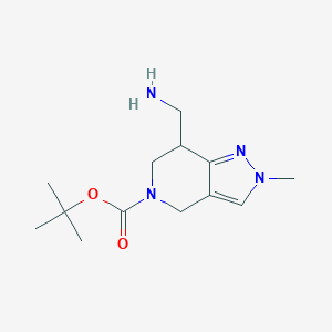 tert-Butyl 7-(aminomethyl)-2-methyl-6,7-dihydro-2H-pyrazolo[4,3-c]pyridine-5(4H)-carboxylate