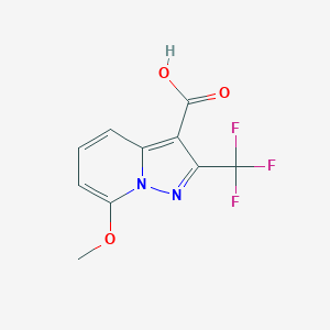 7-Methoxy-2-(trifluoromethyl)pyrazolo[1,5-A]pyridine-3-carboxylic acid