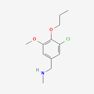 molecular formula C12H18ClNO2 B1185751 N-(3-chloro-5-methoxy-4-propoxybenzyl)-N-methylamine 