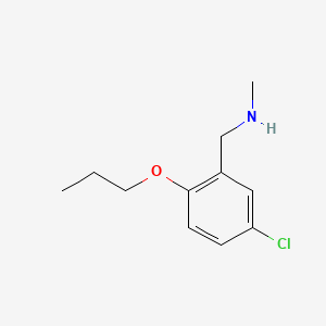 molecular formula C11H16ClNO B1185753 N-(5-chloro-2-propoxybenzyl)-N-methylamine 