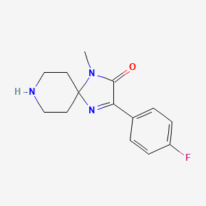 3-(4-Fluorophenyl)-1-methyl-1,4,8-triazaspiro[4.5]dec-3-en-2-one