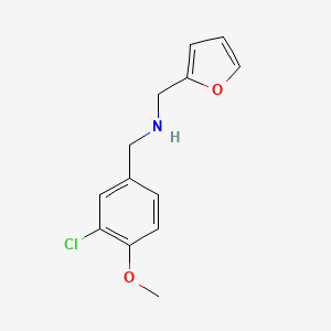 molecular formula C13H14ClNO2 B1185756 N-(3-chloro-4-methoxybenzyl)-N-(2-furylmethyl)amine 
