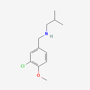 molecular formula C12H18ClNO B1185758 N-(3-chloro-4-methoxybenzyl)-N-isobutylamine 