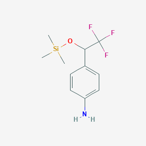 4-(2,2,2-Trifluoro-1-((trimethylsilyl)oxy)ethyl)aniline