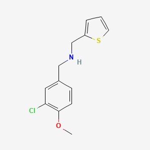 N-(3-chloro-4-methoxybenzyl)-N-(2-thienylmethyl)amine