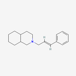 molecular formula C18H25N B11857590 2-Cinnamyldecahydroisoquinoline 