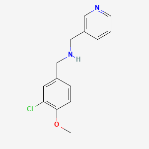 molecular formula C14H15ClN2O B1185761 N-(3-chloro-4-methoxybenzyl)-N-(3-pyridinylmethyl)amine 