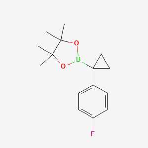 2-(1-(4-Fluorophenyl)cyclopropyl)-4,4,5,5-tetramethyl-1,3,2-dioxaborolane