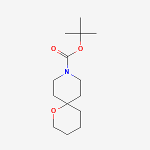 molecular formula C14H25NO3 B11857630 tert-Butyl 1-oxa-9-azaspiro[5.5]undecane-9-carboxylate 