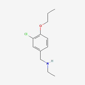 molecular formula C12H18ClNO B1185764 N-(3-chloro-4-propoxybenzyl)ethanamine 