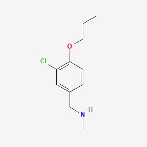 molecular formula C11H16ClNO B1185765 N-(3-chloro-4-propoxybenzyl)-N-methylamine 