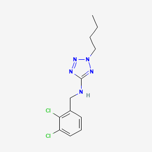 molecular formula C12H15Cl2N5 B1185769 2-butyl-N-(2,3-dichlorobenzyl)-2H-tetrazol-5-amine 